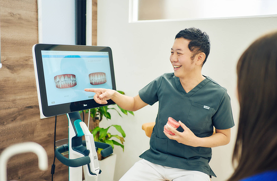 短時間のスキャンで治療後のイメージを確認できる
