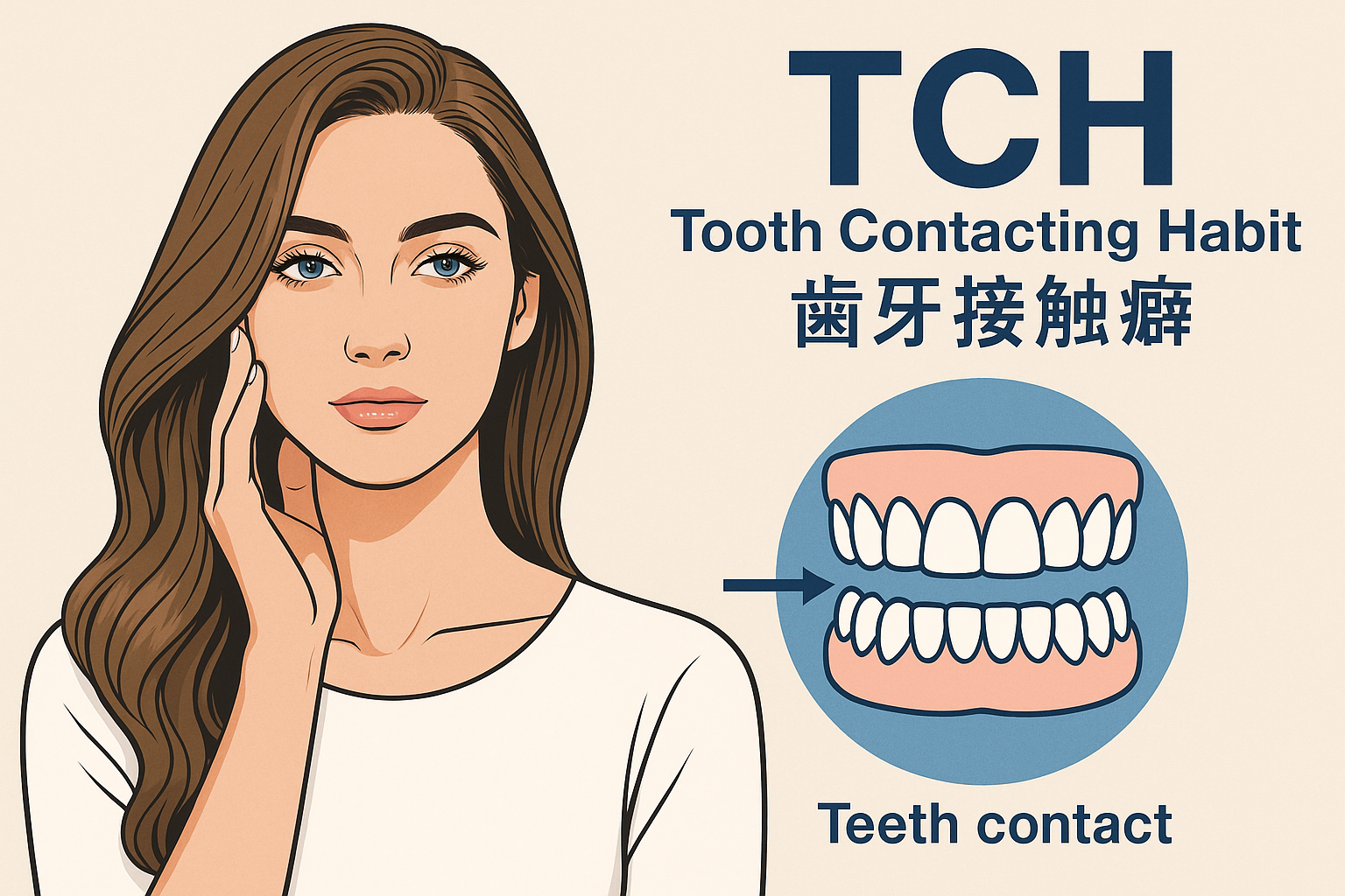 TCH（歯牙接触癖）とかみしめの関係と対策